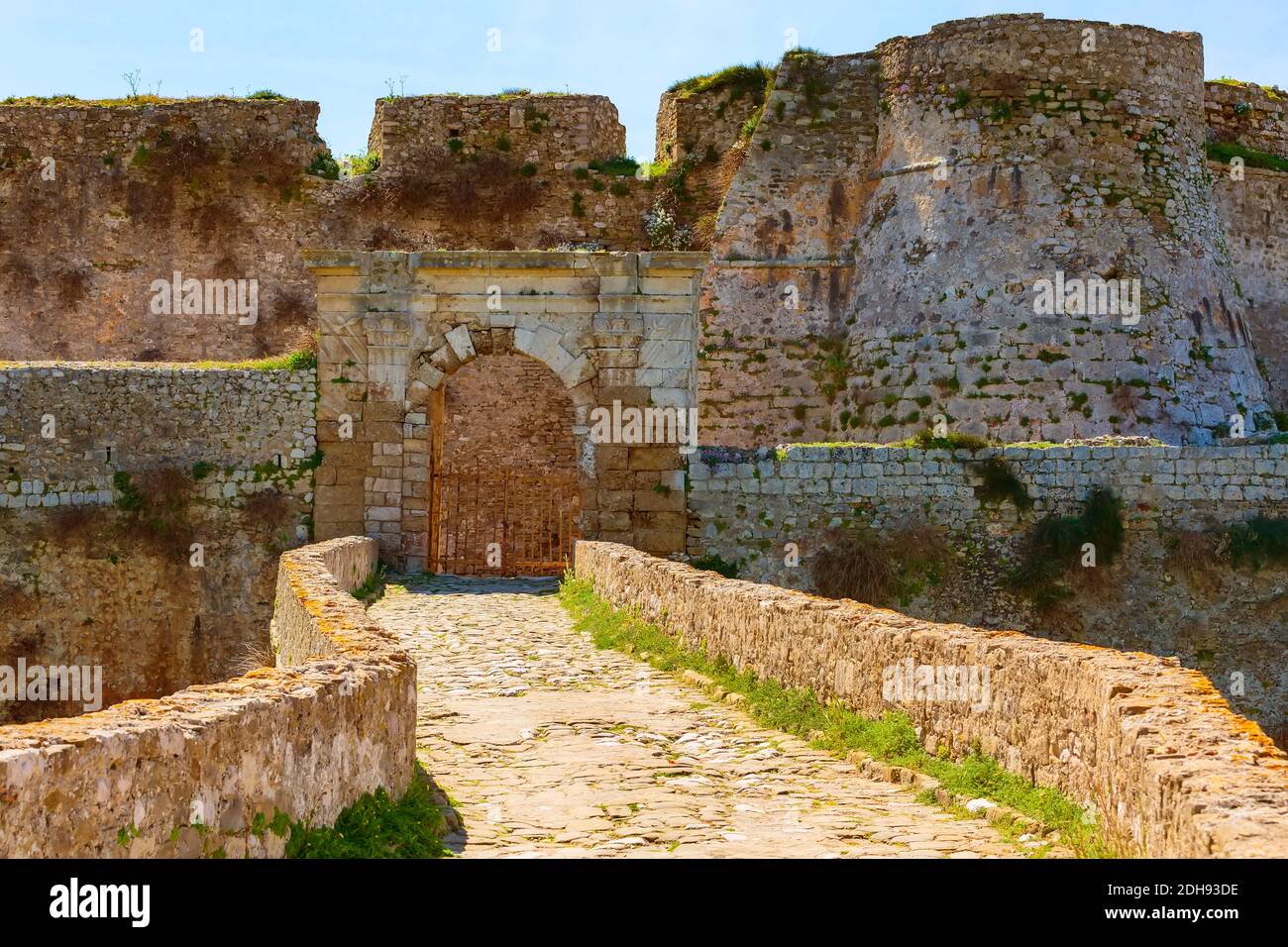 The castle of Methoni in Messinia, Greece Stock Photo