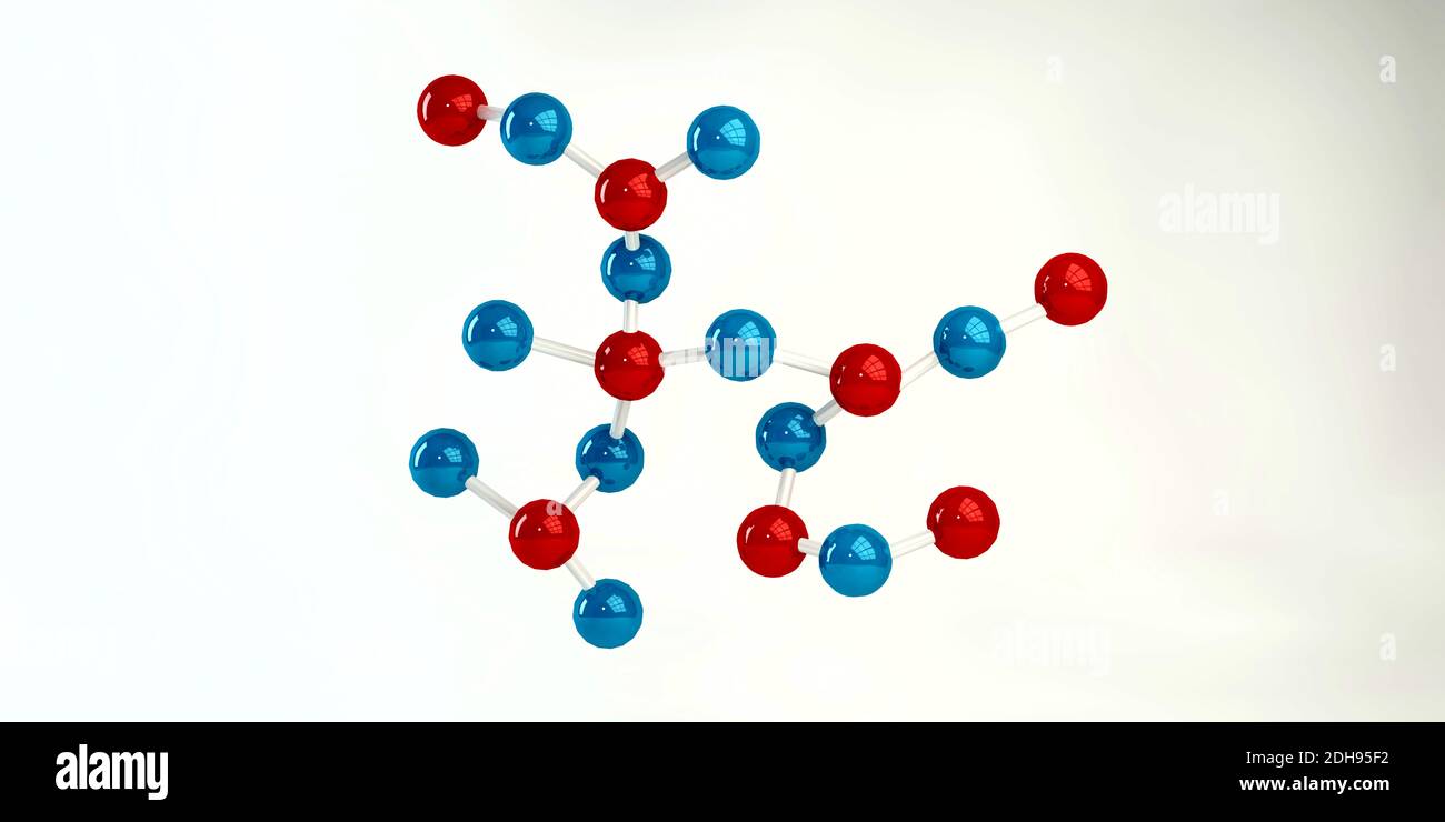 Molecules Background Stock Photo