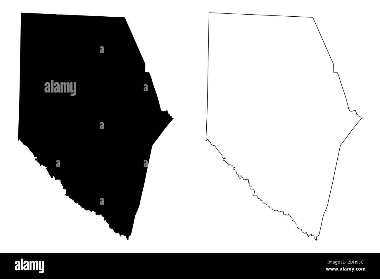 Spartanburg County, State of South Carolina (U.S. county, United States of America, USA, U.S., US) map vector illustration, scribble sketch Spartanbur Stock Vector