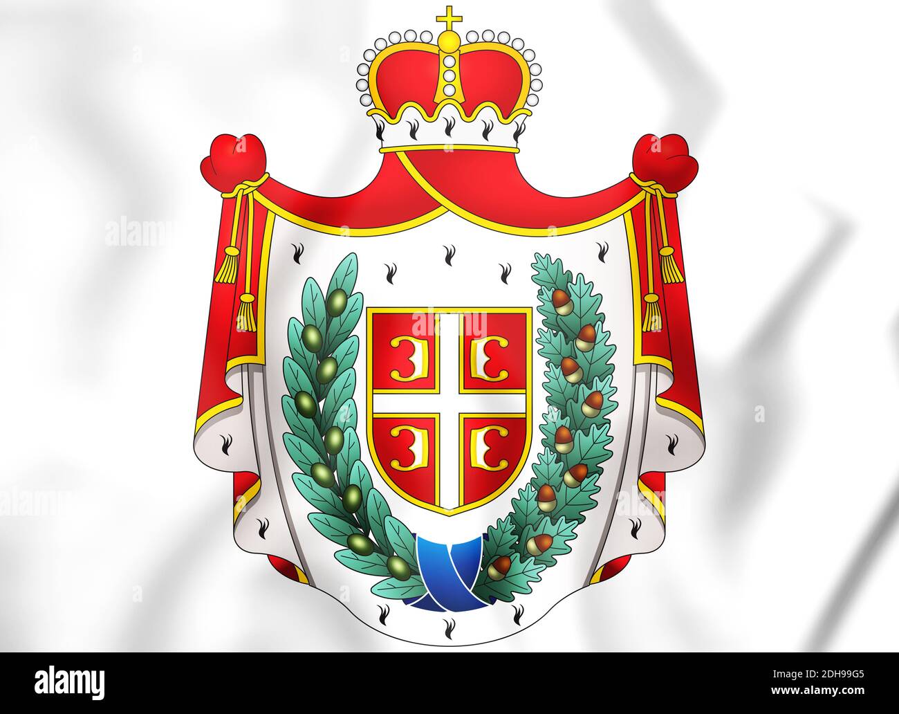 Vojvodina official national flag and coat of arms, Serbia, vector  illustration Stock Vector Image & Art - Alamy