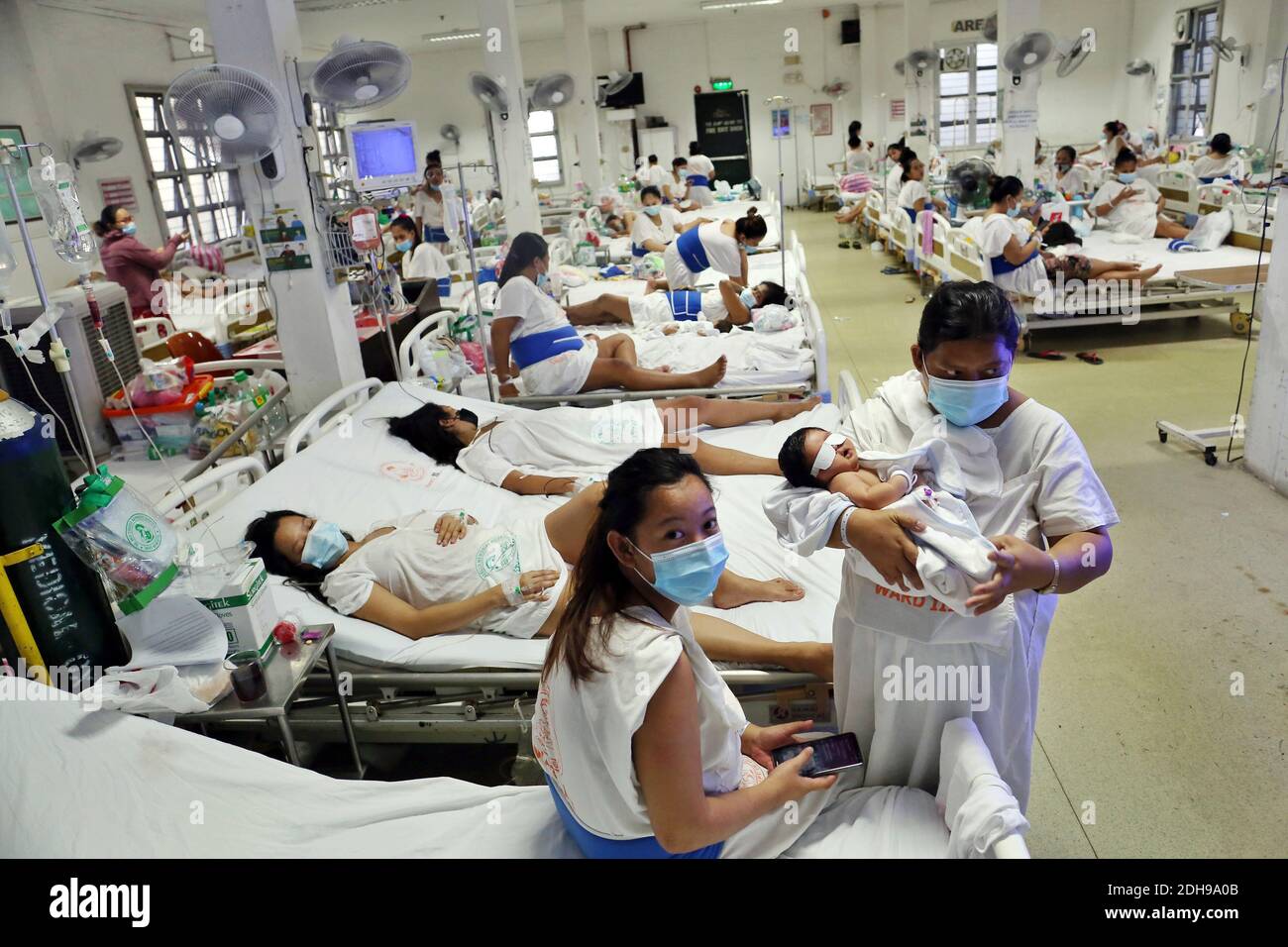 Manila, Philippines. 08th Dec, 2020. Mothers with their babies in the