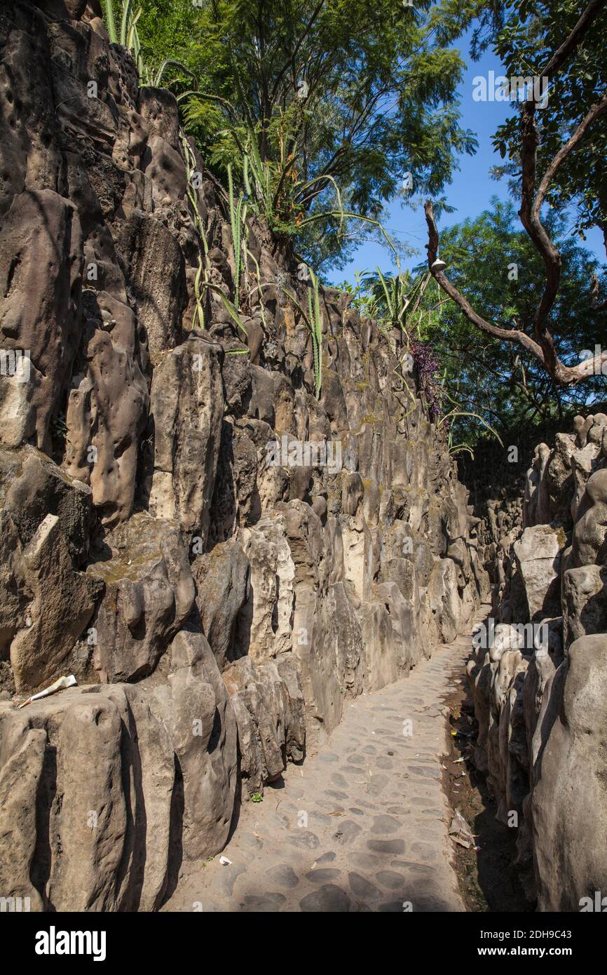 India, Haryana and Punjab, Chandigarh, Nek Chandi's Rock Garden Stock