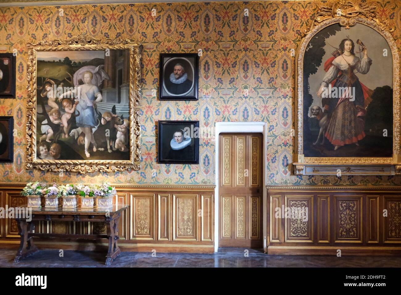 Chateau de Chenonceau (central France): interior of Francis I of France’s Drawing Room *** Local Caption *** chateau de la Loire; patrimoine culturel; Stock Photo