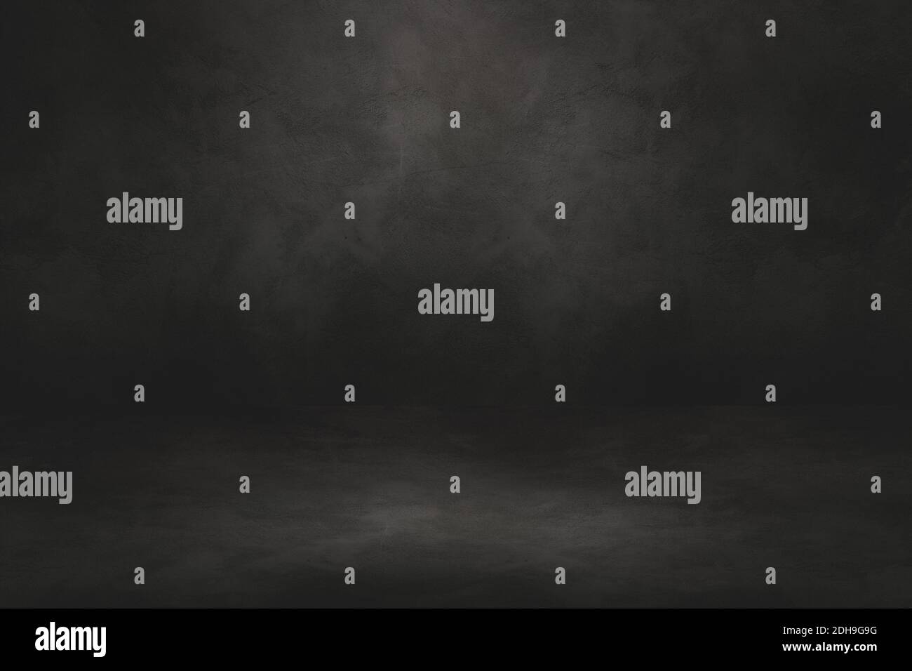 Empty black concrete interior background Stock Photo