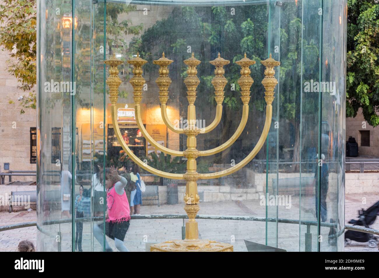 The Golden Menorah, copy of one used in Second Temple, in the Jewish