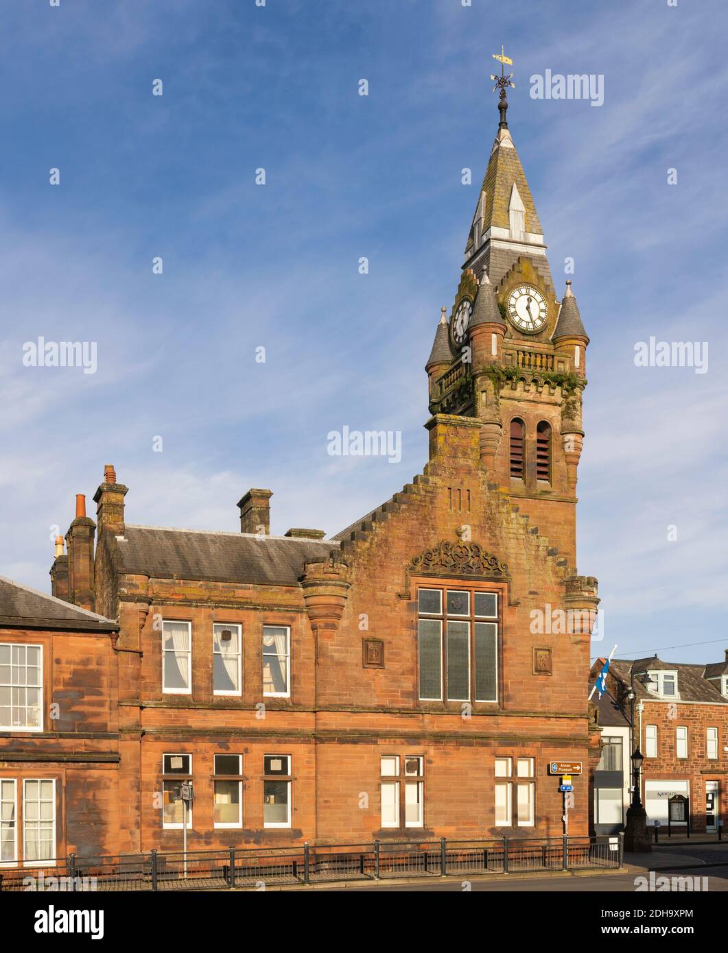 Town hall Annan Dumfries and Galloway Scotland UK Stock Photo