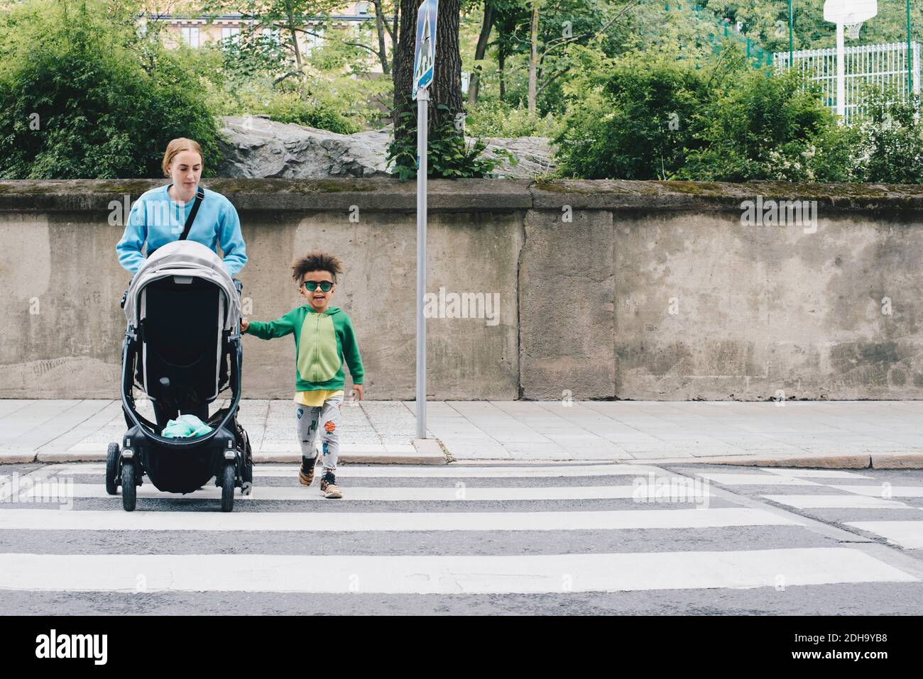 Mum with her two children