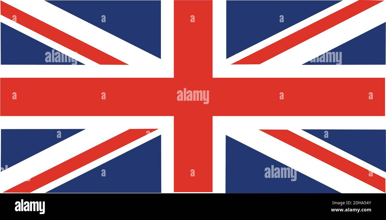 The Union Flag, the Flag of United Kingdom. Stock Vector