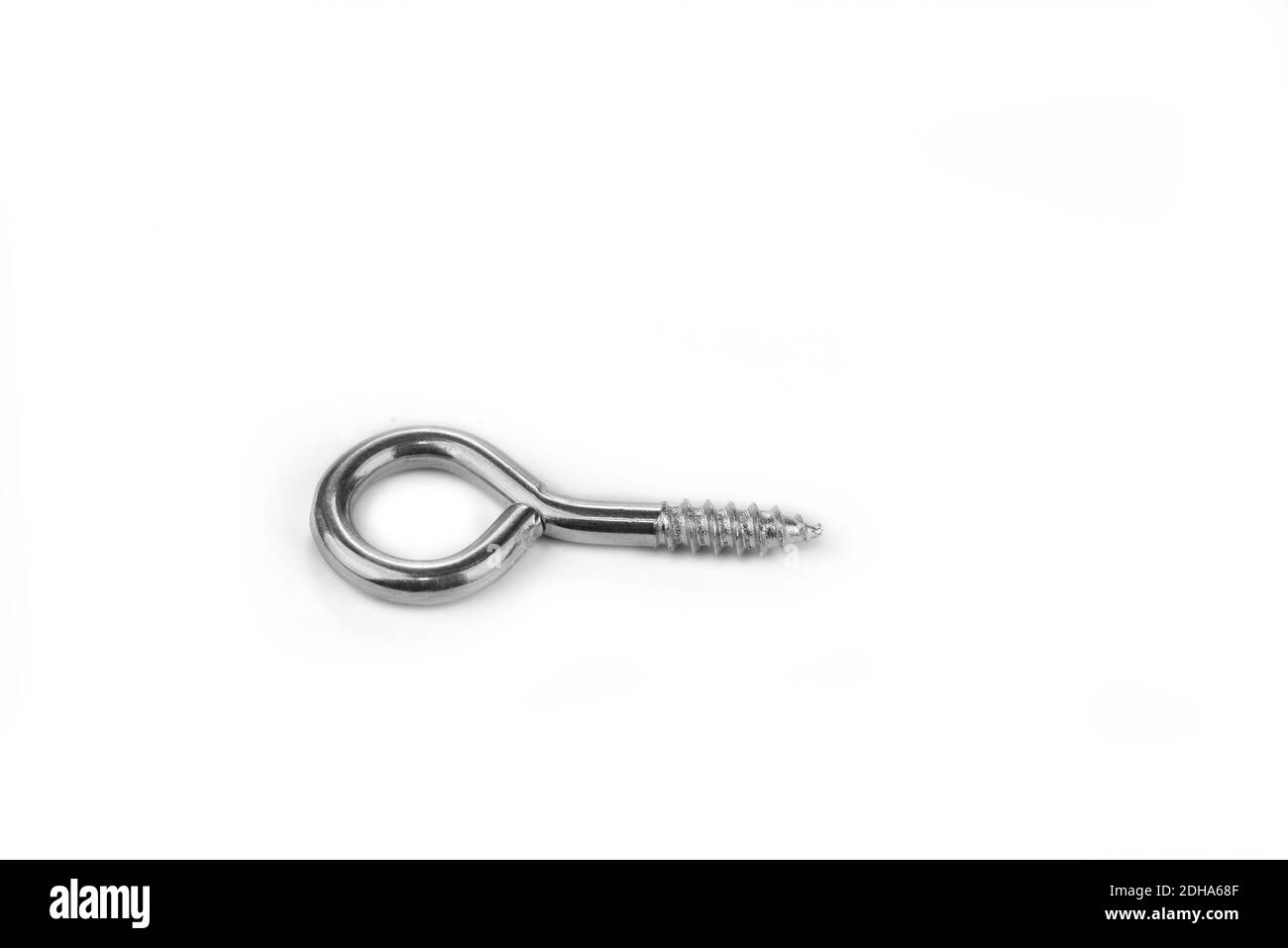 Ring hook screw on a white background Stock Photo Alamy