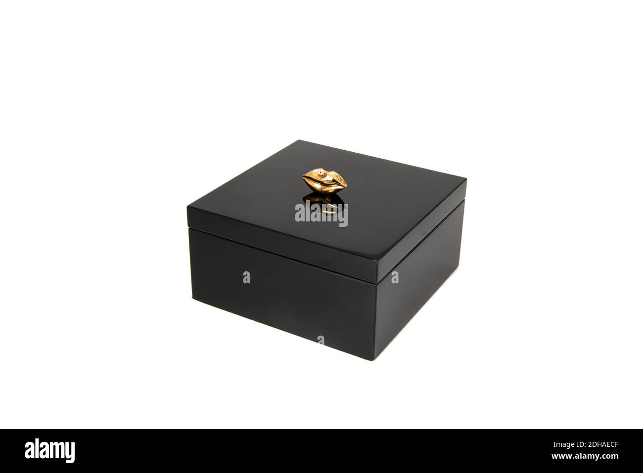 black box with cover isolated Stock Photo