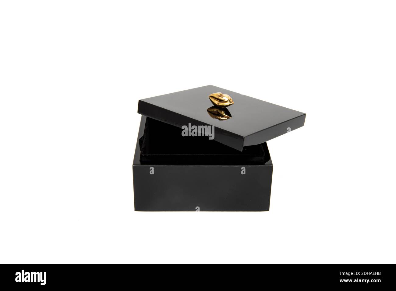 black box with cover isolated Stock Photo