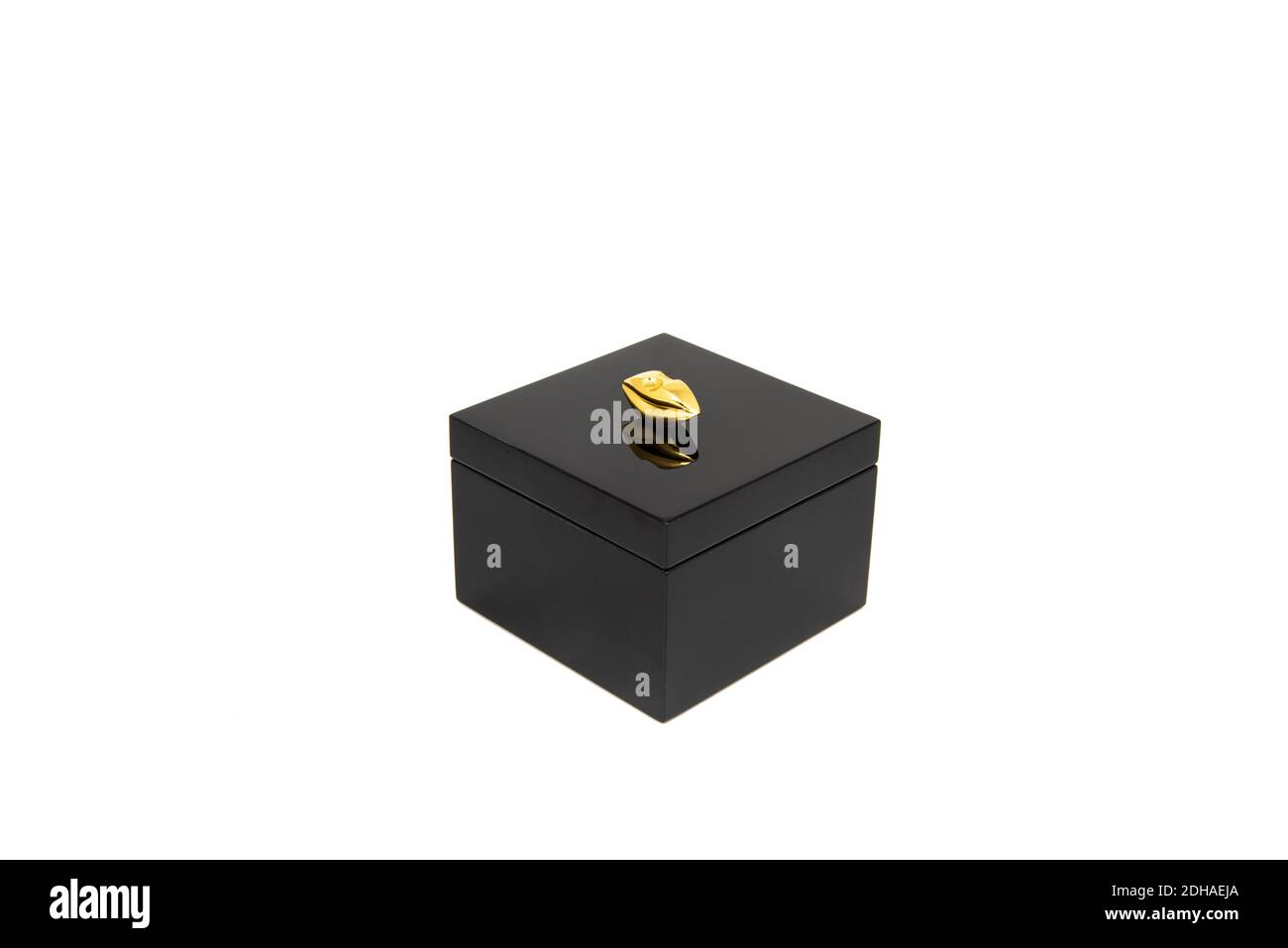 black box with cover isolated Stock Photo