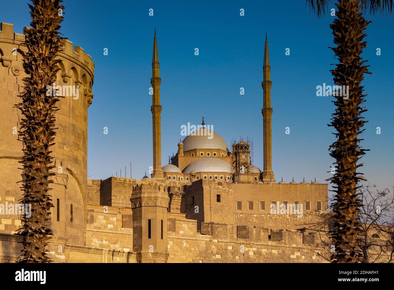 Mosque of Saladin Citadel, Salah El-Deen square, Cairo, Egypt Stock Photo