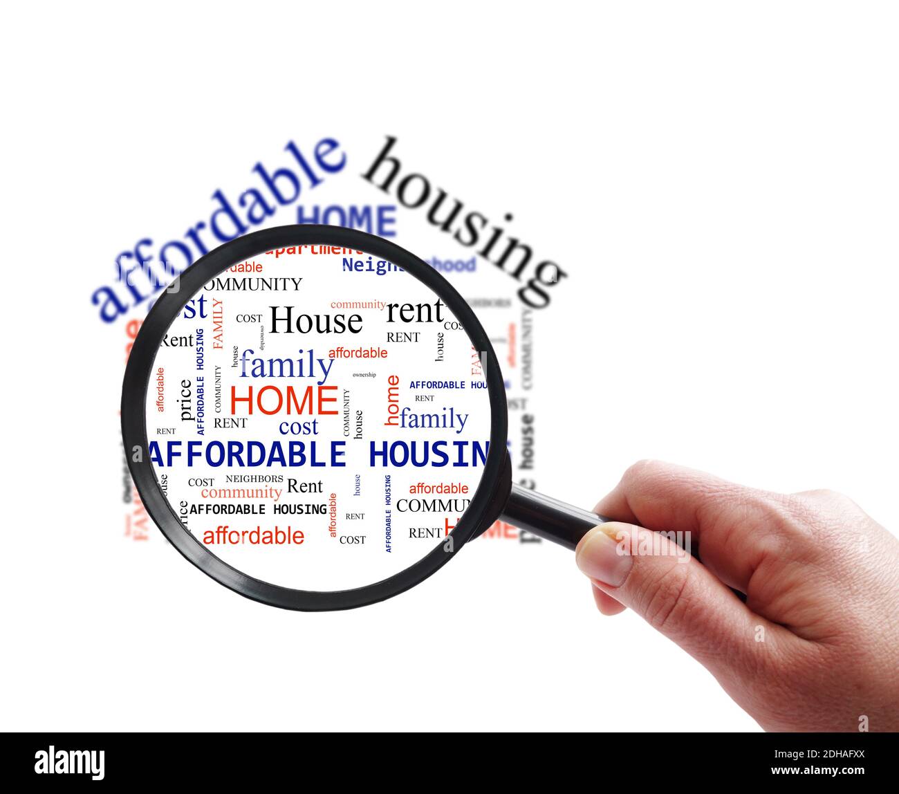 Affordable Housing search Stock Photo