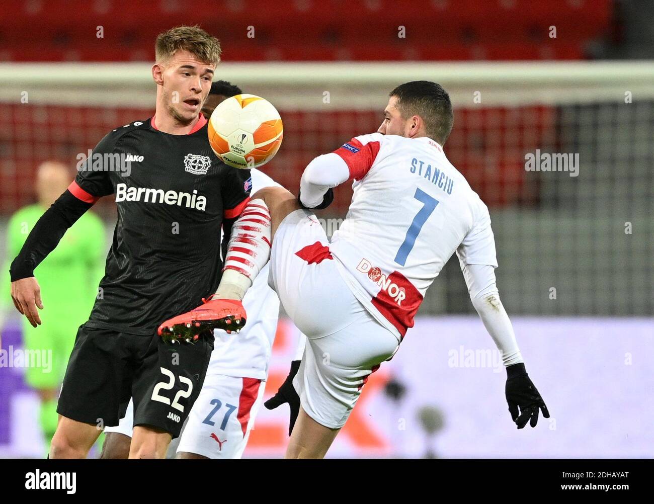 Nicolae Stanciu from Slavia Prague during the UEFA Champions League (Group  F) match between Slavia Prague and Borussia Dortmund in Prague.(Final  score; Slavia Prague 0:2 Borussia Dortmund Stock Photo - Alamy