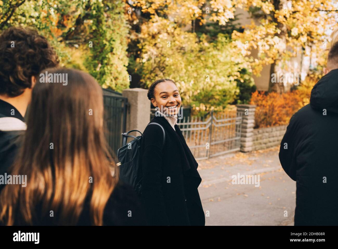 African american girl group rear view hi-res stock photography and ...