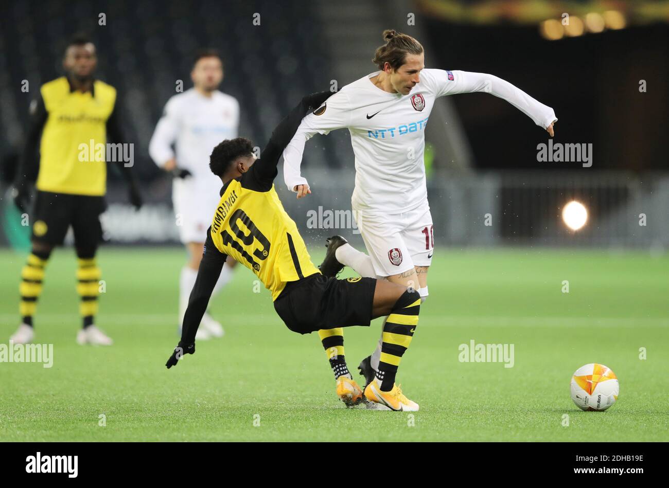 Soccer Football Europa League Group A Bsc Young Boys V Cfr Cluj Stadion Wankdorf Bern Switzerland December 10 2020 Bsc Young Boys Felix Mambimbi In Action With