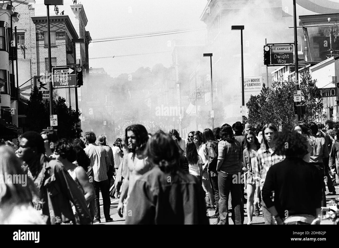 Berkeley California Riots 1969 Stock Photo Alamy