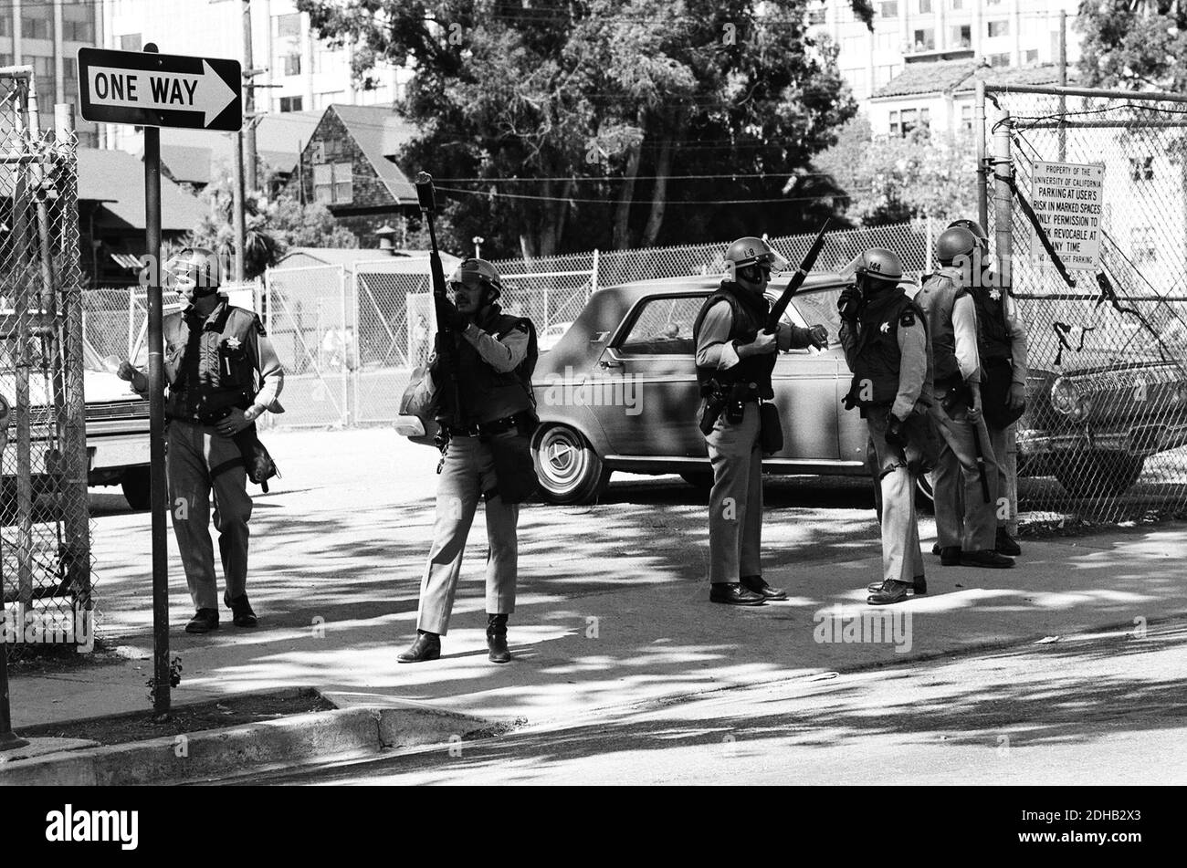 Berkeley California Riots 1969 Stock Photo Alamy