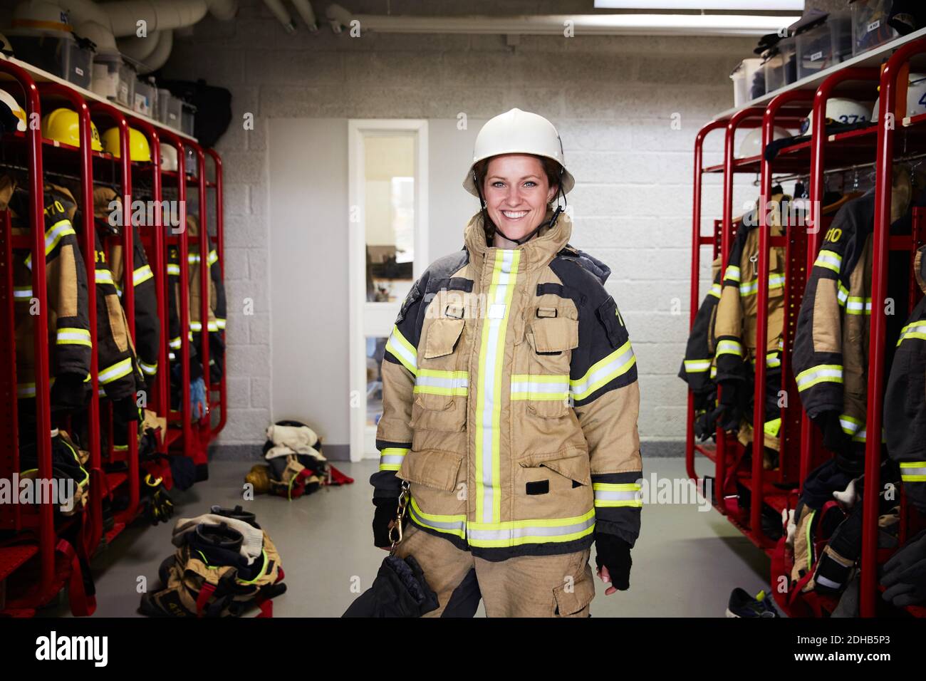 Firefighters locker room hi-res stock photography and images - Alamy