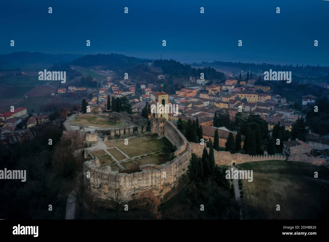 Italy, Cavriana, Mantova, Castle Stock Photo