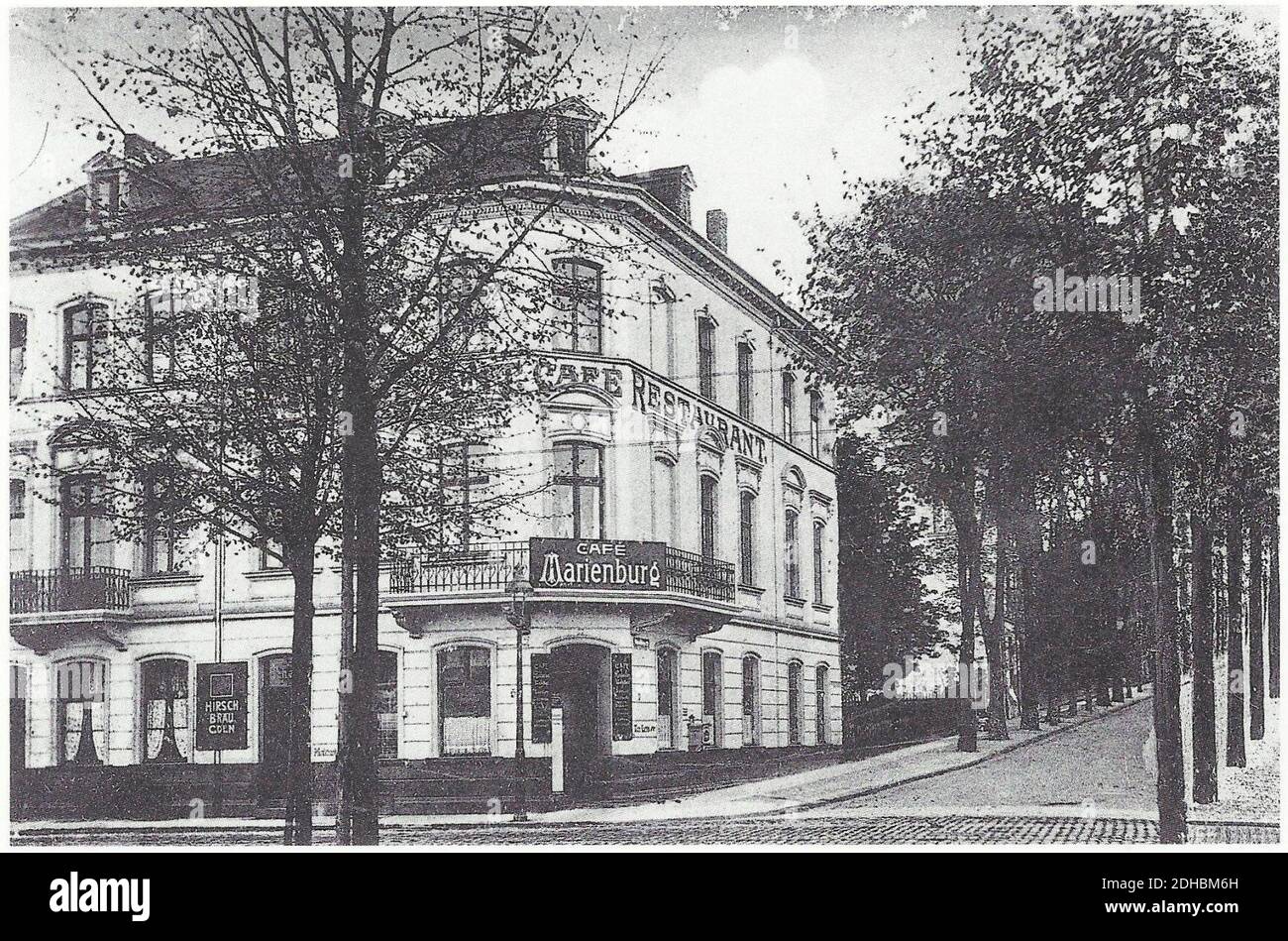 Köln-Marienburg Marienburger Straße 1 Oberländer Ufer 178 vor 1914. Stock Photo