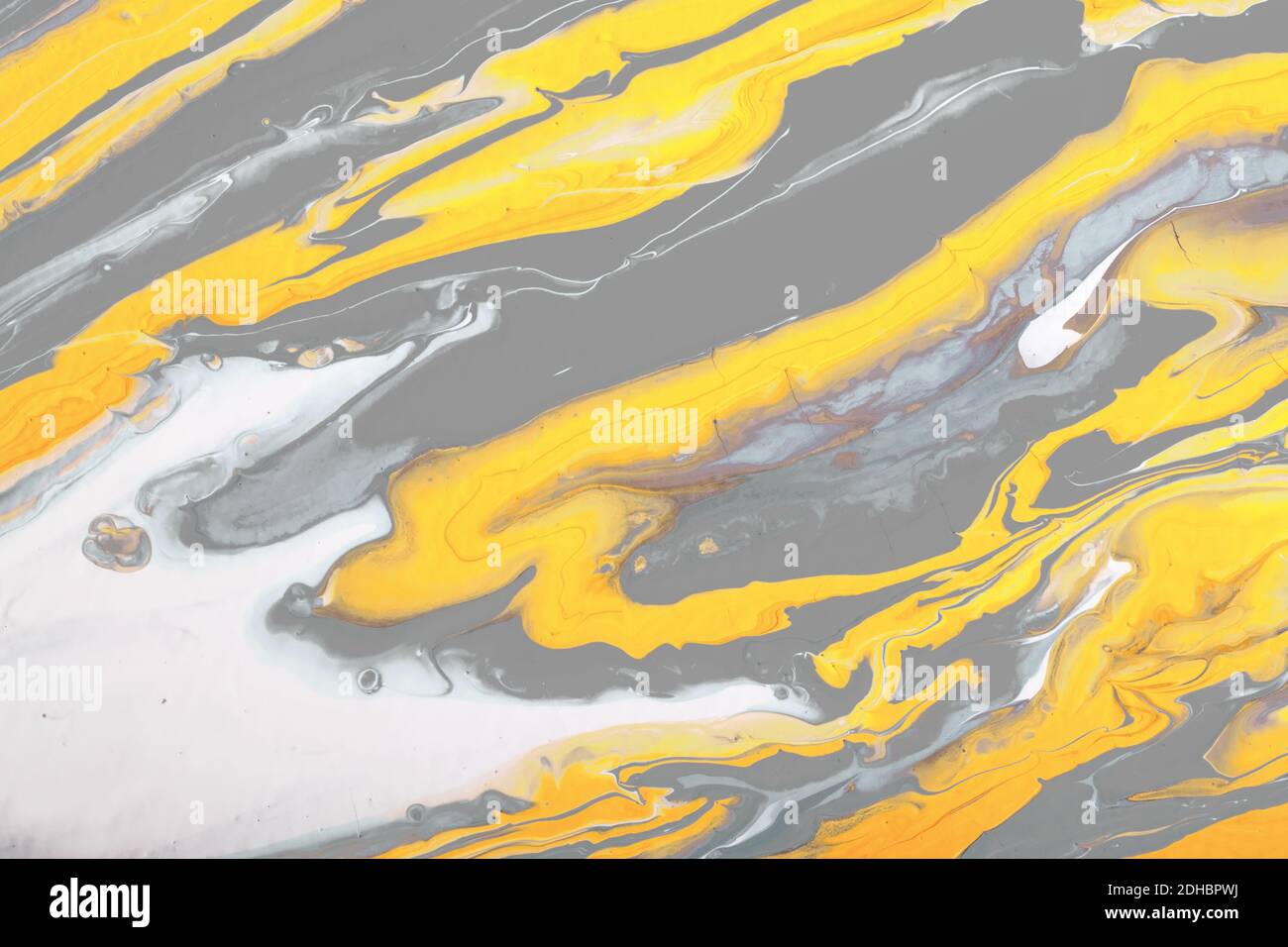 Abstract handmade composition made using fluid art technique on a real