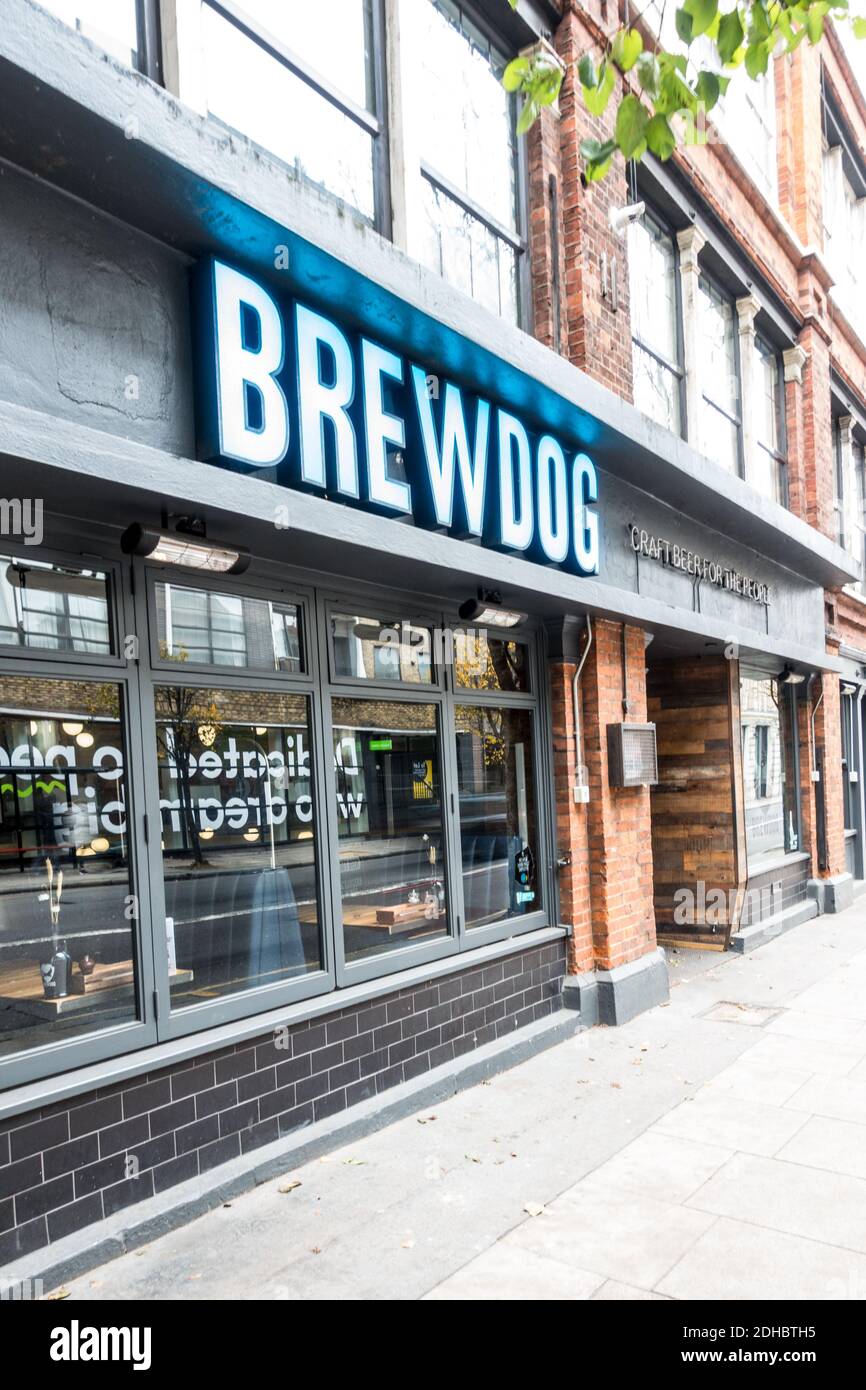 Brewdog beer hall or pub in London Stock Photo