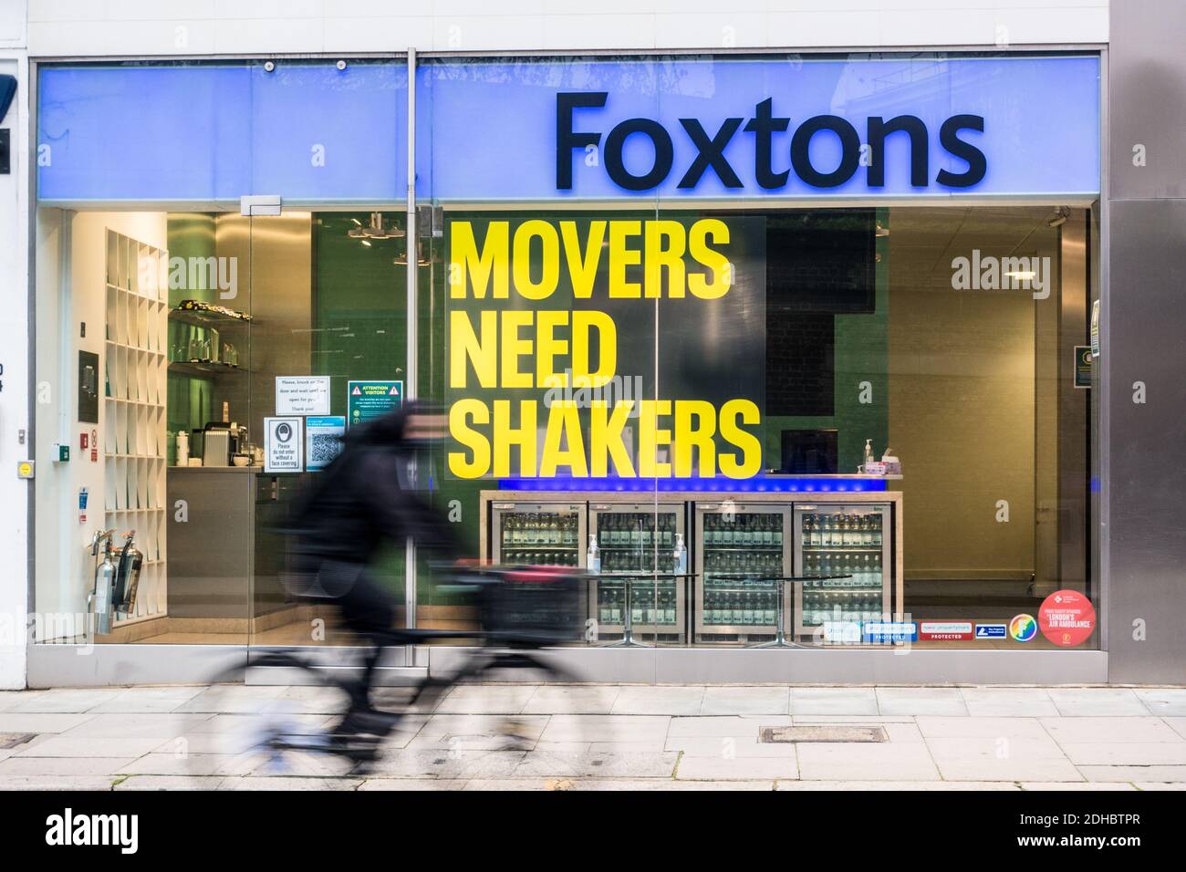 Foxtons Estate Agent office front view in London Clerkenwell Stock