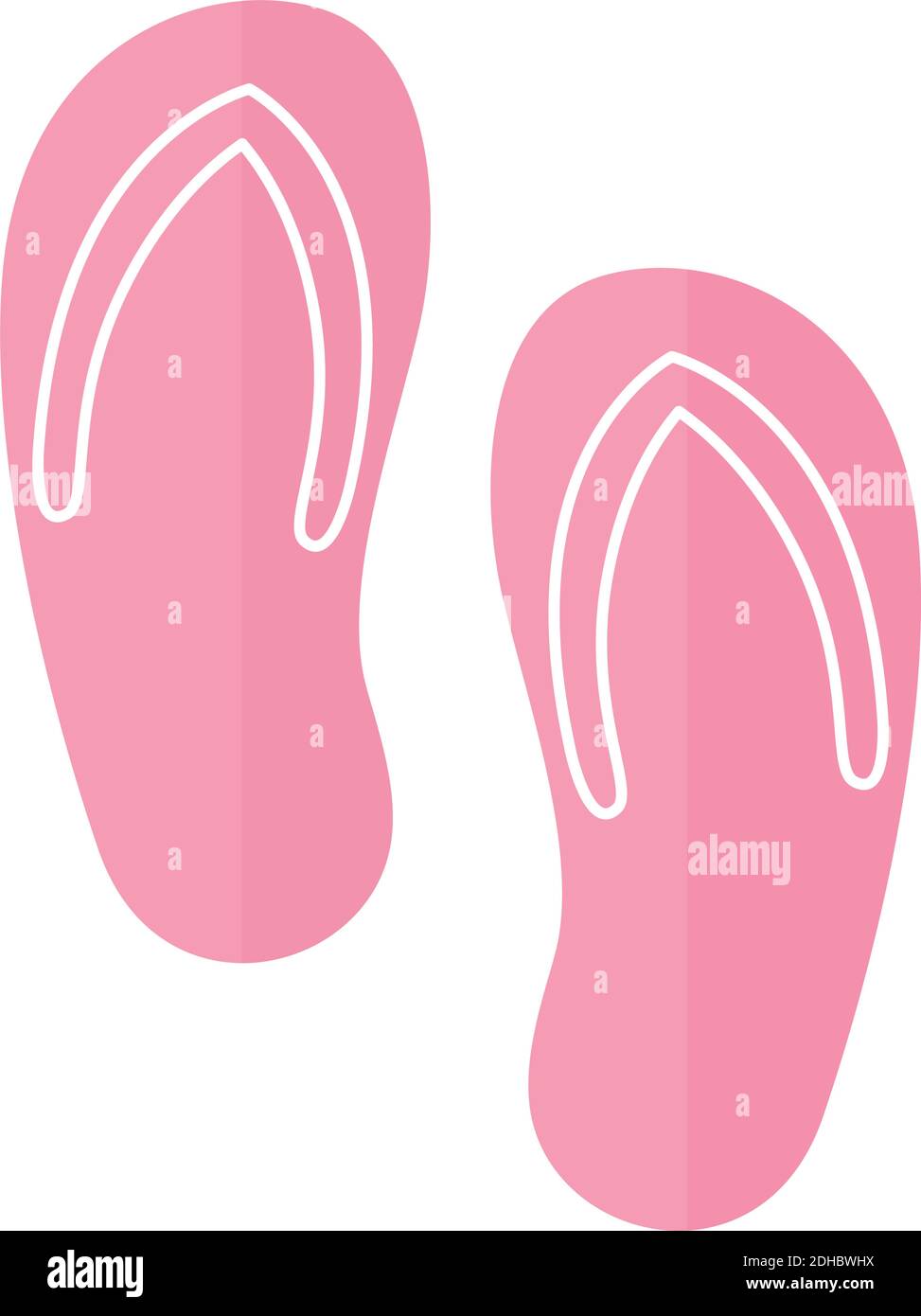flip flops on a white background Stock Vector Image & Art - Alamy