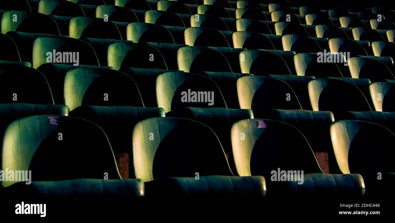 Closeup shot empty seats hi-res stock photography and images - Alamy