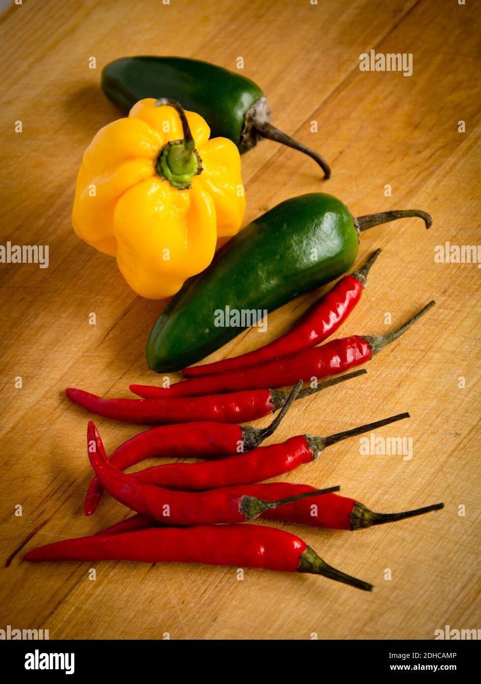 red and green chili pepper Stock Photo Alamy