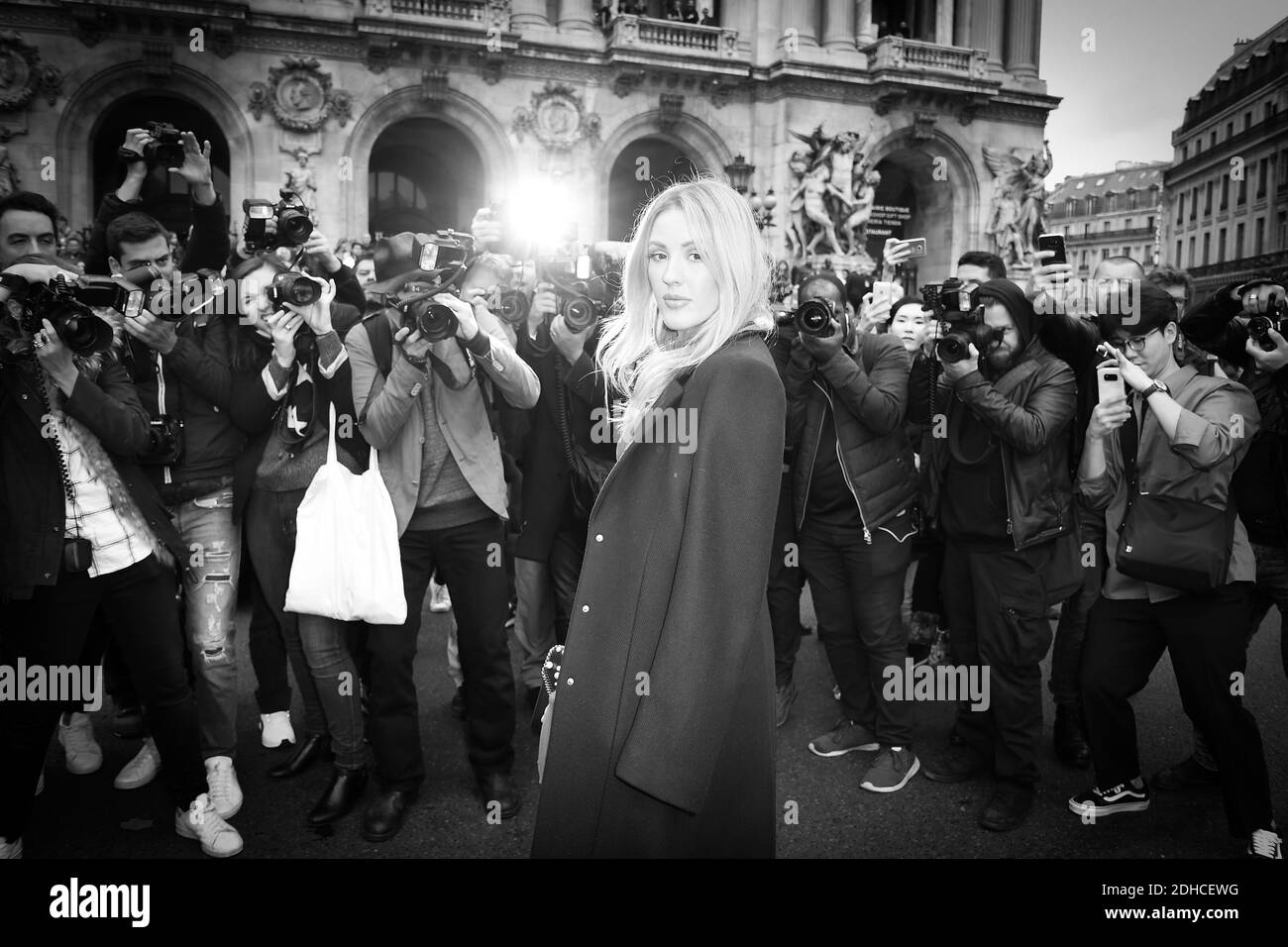 Singer/songwriter Ellie Goulding attends the Stella McCartney show as part of the Paris Fashion Week Womenswear Spring/Summer 2018 on October 2, 2017 in Paris, France. Photo by Laurent Zabulon/ABACAPRESS.COM Stock Photo