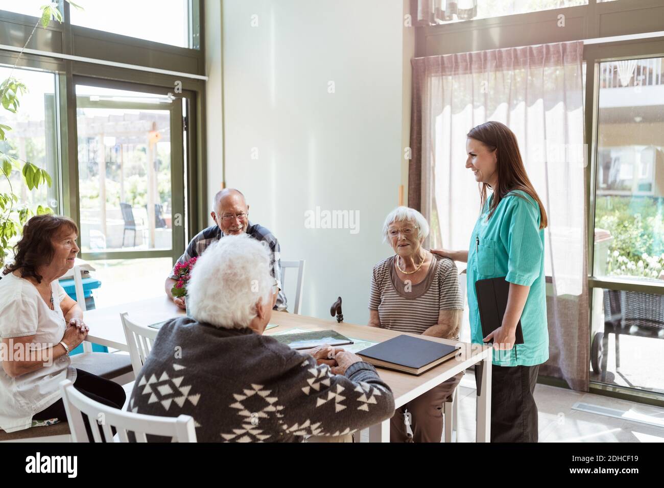Young Care Worker Elderly High Resolution Stock Photography and Images ...