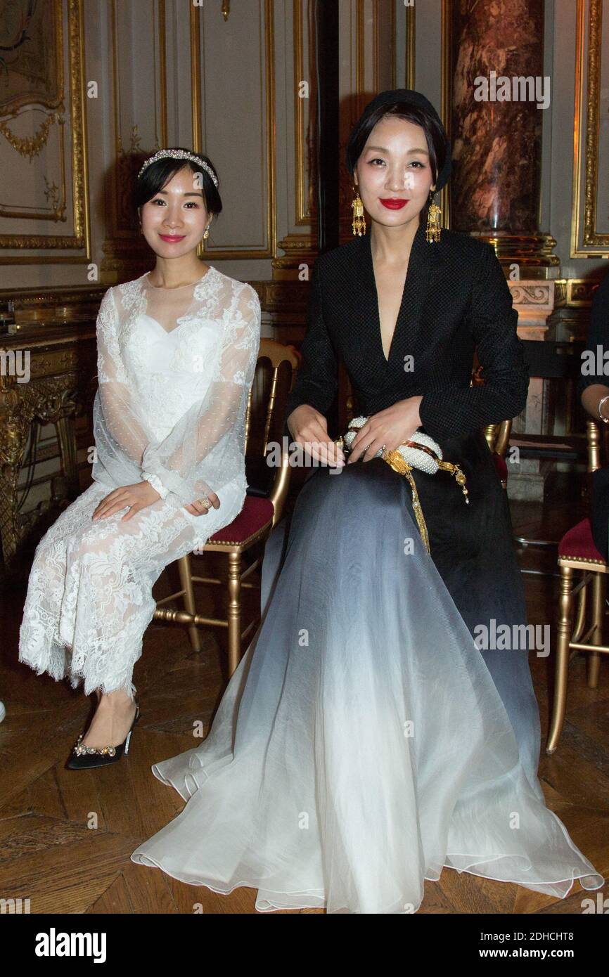 Ying Xiong's daughter and designer Ying Xiong at Select Fashion Awards au Musée Jacquemart-Andre during Spring/Summer 2018 ready to wear collection in Paris, France, October 01 2017. Photo by Nasser Berzane/ABACAPRESS.COM Stock Photo