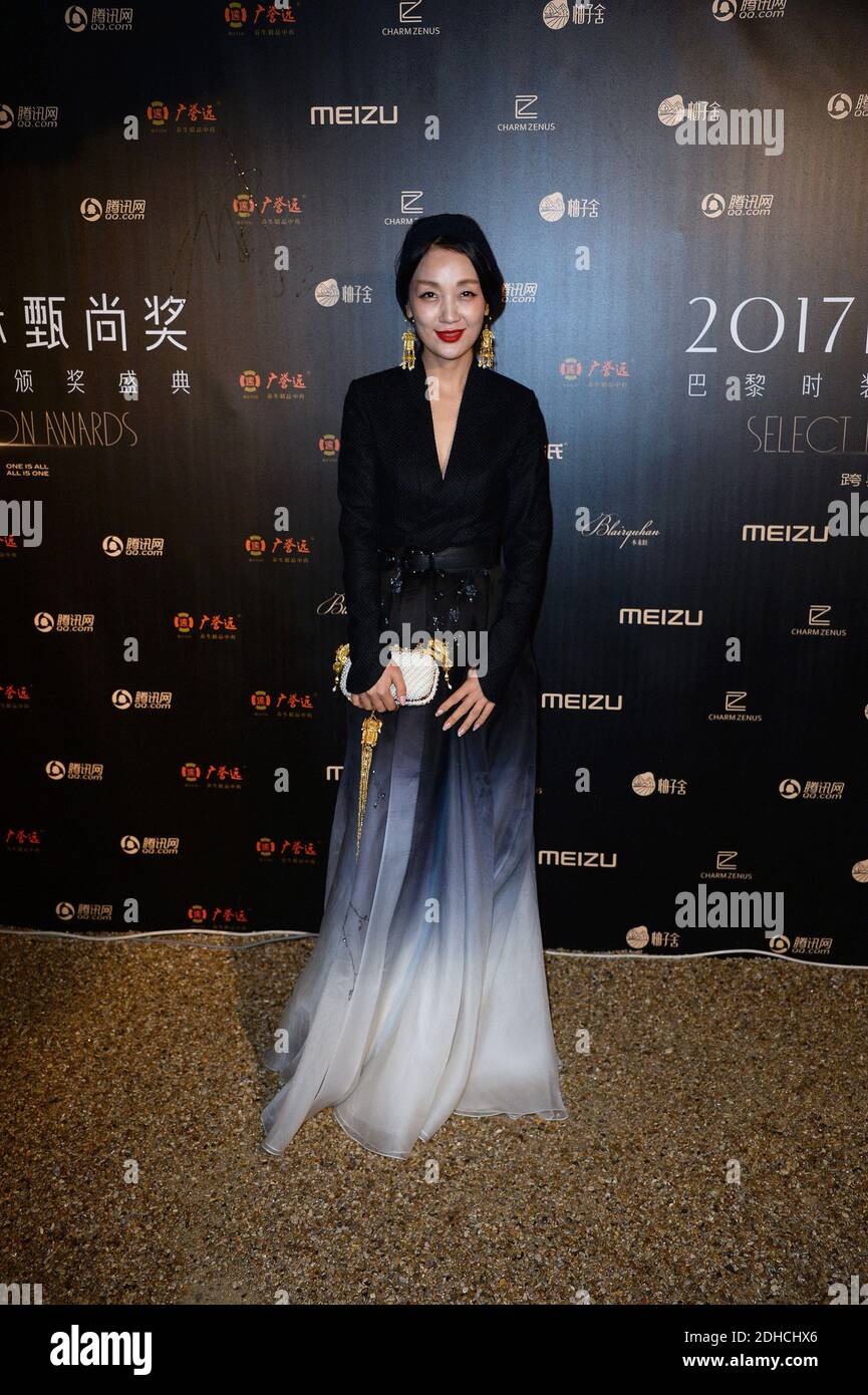 Designer Ying Xiong arriving at Select Fashion Awards au Musée Jacquemart-Andre during Spring/Summer 2018 ready to wear collection in Paris, France, October 01 2017. Photo by Nasser Berzane/ABACAPRESS.COM Stock Photo