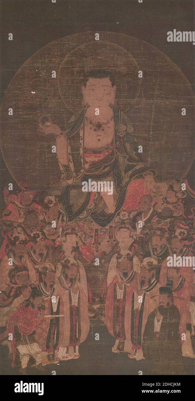 Ksitigarbha with the Ten Kings of Hell (Nikkoji Kasaoka Stock Photo Alamy