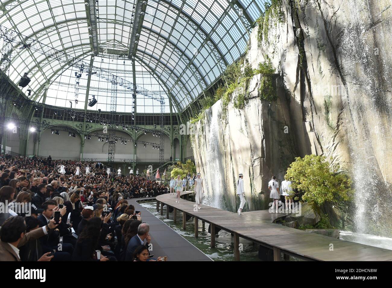 Karl Lagerfeld and his team turned the Grand Palais into an enormous,  lavishly stocked Chanel hypermarket #eventdesign #fashion #show #paris  #fashionweek #desi…