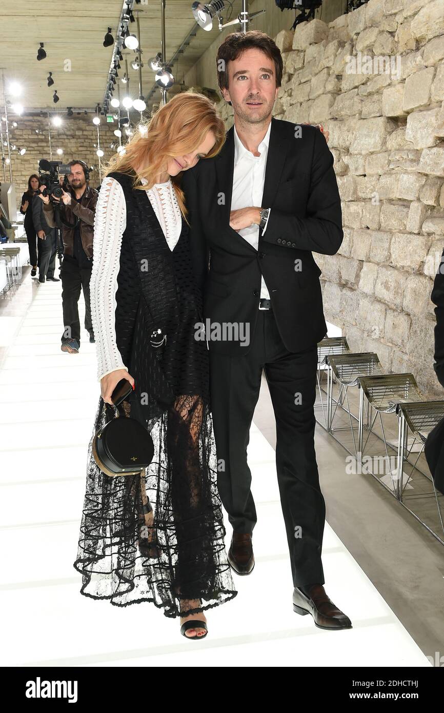Natalia Vodianova and Antoine Arnault attend the Louis Vuitton show as part  of the Paris Fashion