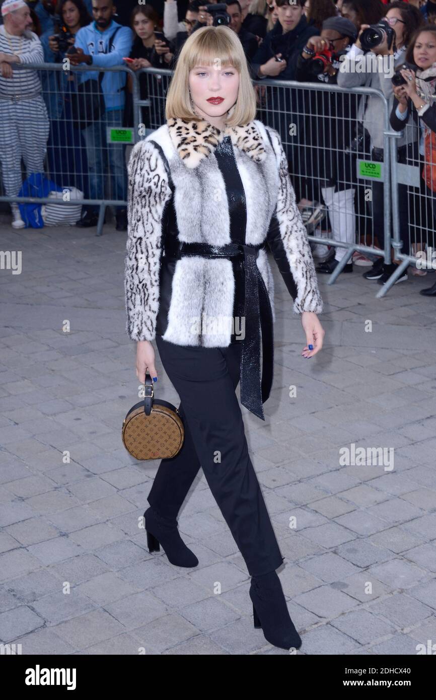 Lea Seydoux attends the Louis Vuitton show as part of the Paris