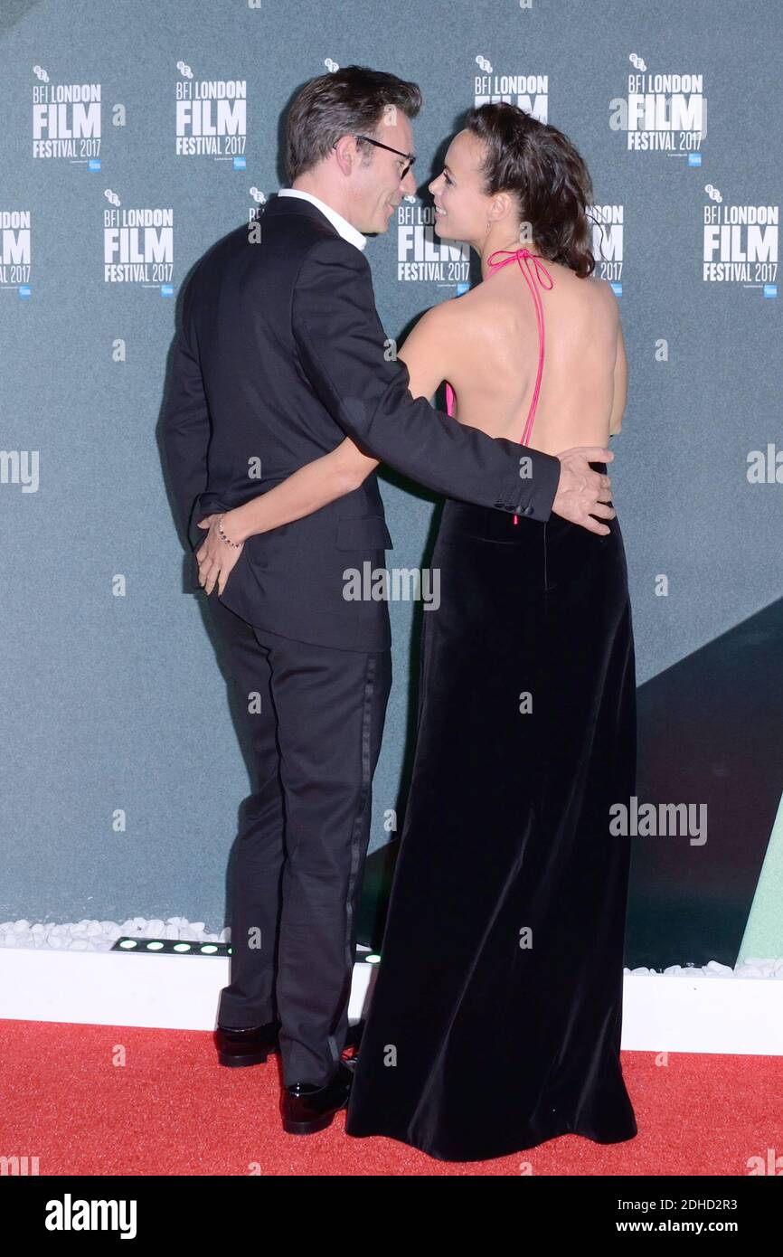 Berenice Bejo and Michel Hazanavicius leaving the Redoutable Premiere