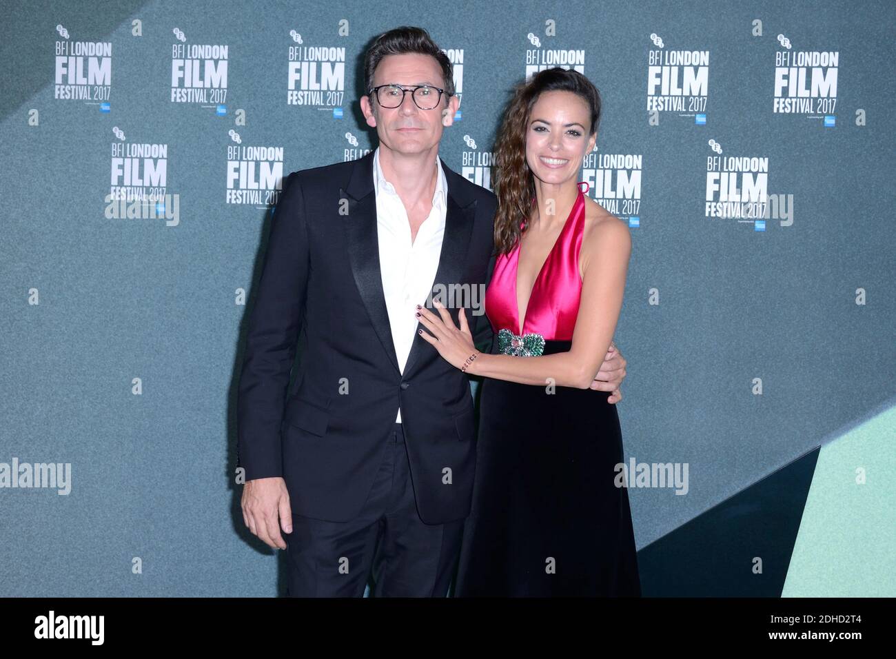 Berenice Bejo and Michel Hazanavicius leaving the Redoutable Premiere