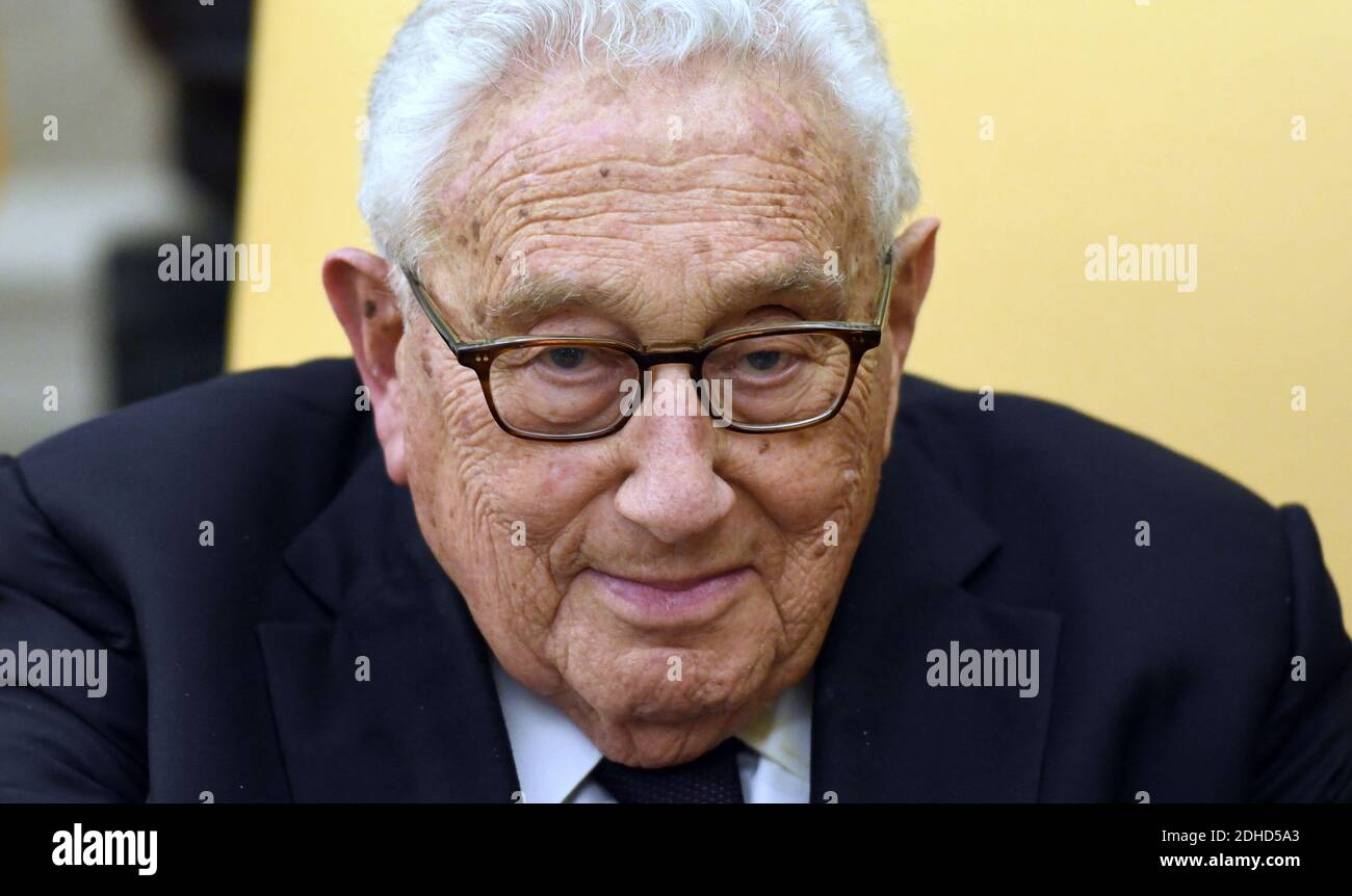 Dr. Henry Kissinger looks on in the Oval office of the White House Oct ...