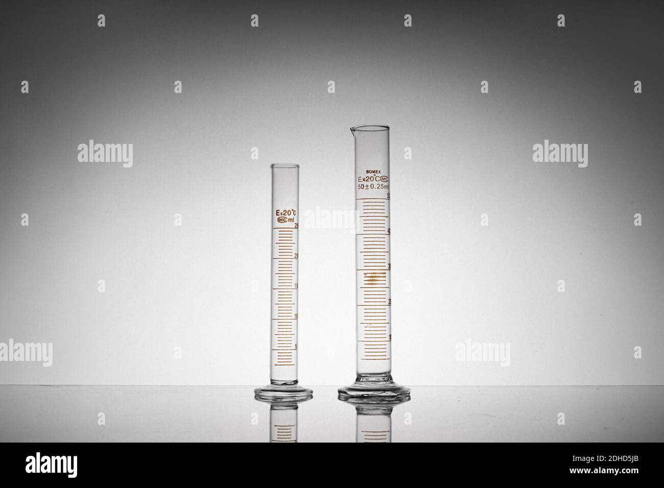 Two Lab Tubes Laboratory chemical research in scientific hi-res stock photography and ...