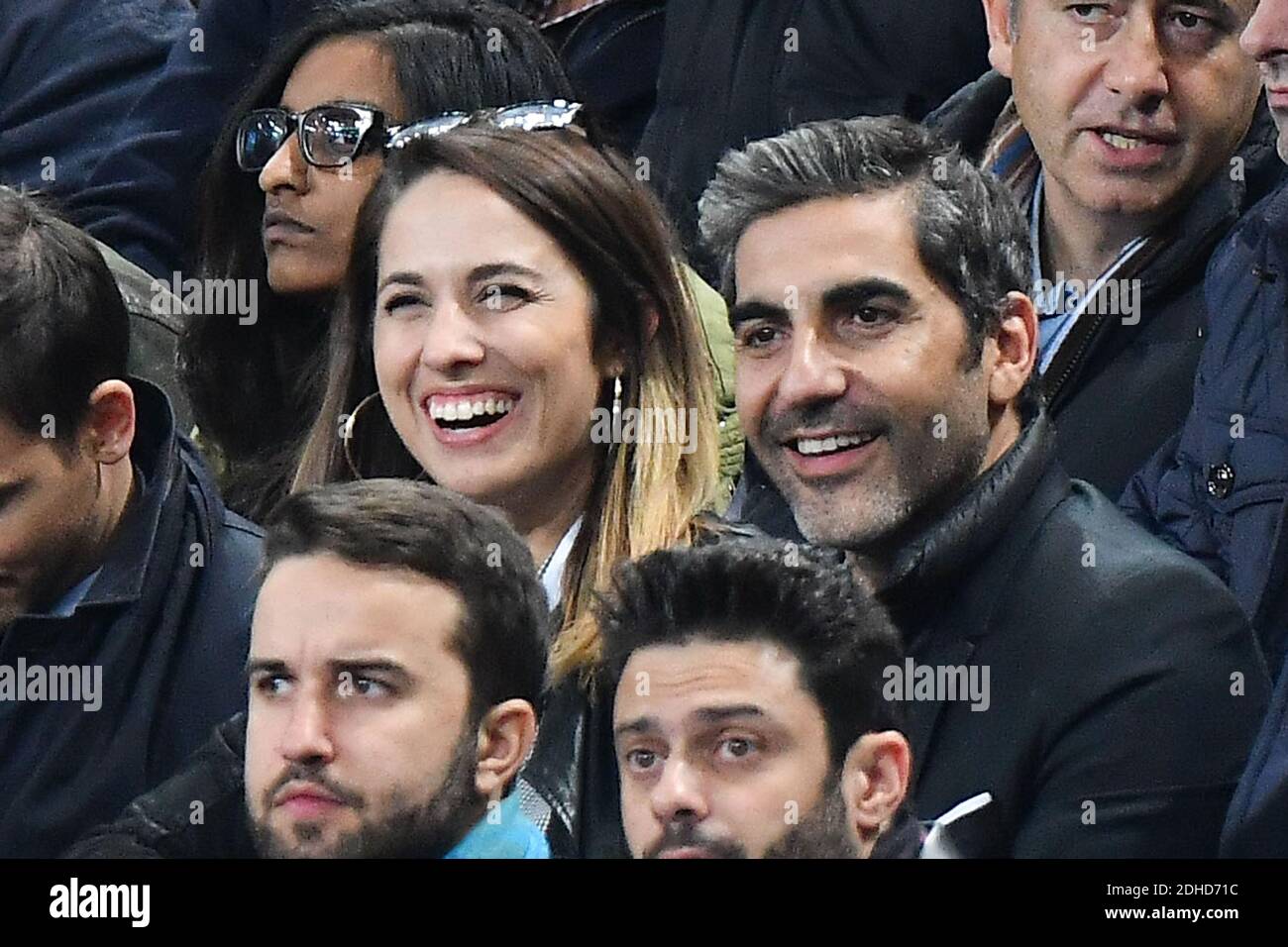 Charlotte Namura and Ari Abittan attend the FIFA 2018 World Cup