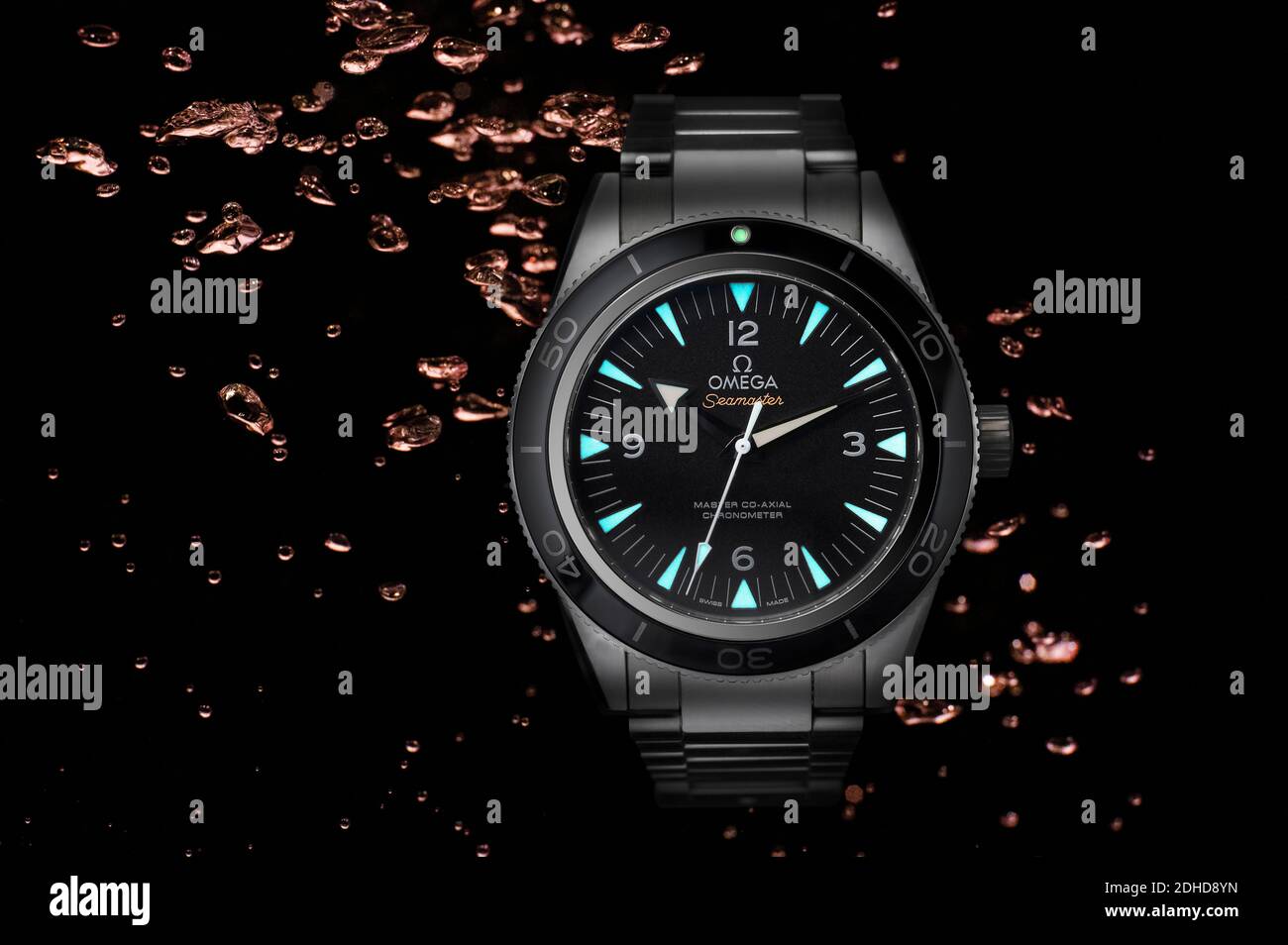 An Omega Seamaster 300 Co-axial watch 