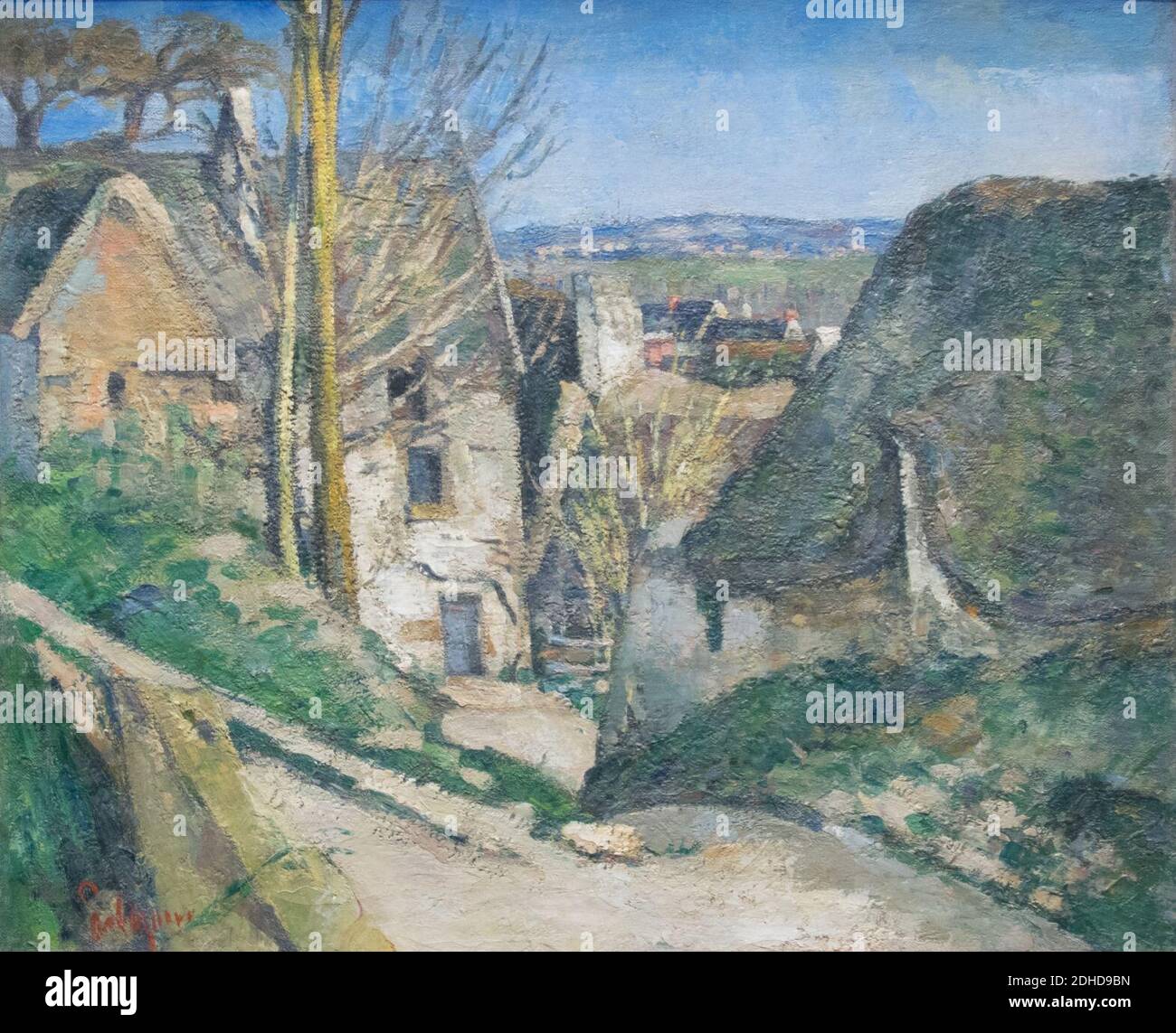 La Maison du pendu Auvers-sur-Oise - Paul Cézanne. Stock Photo