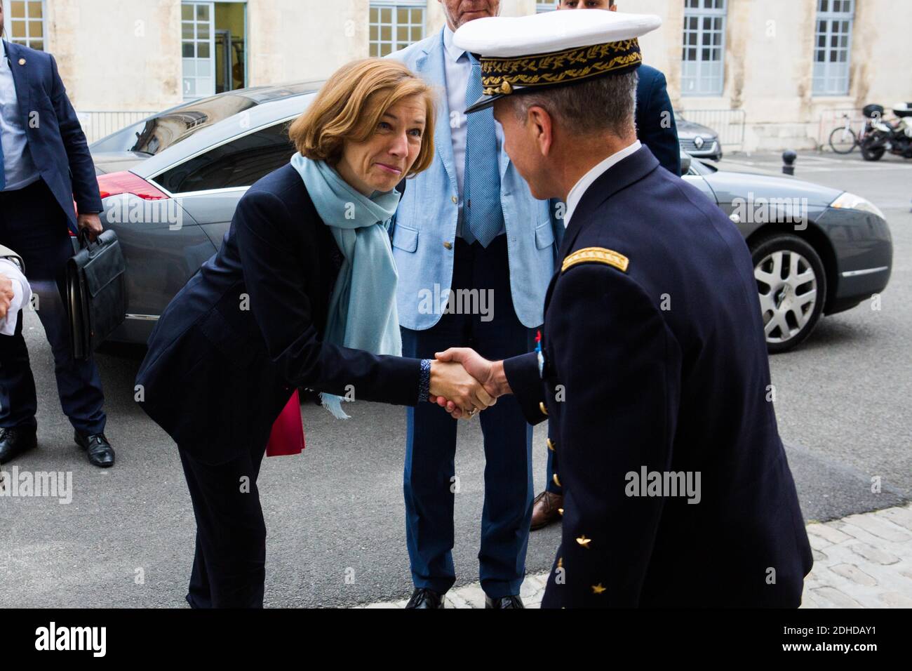 French Army minister Florence Parly on National day of the reservist at ...