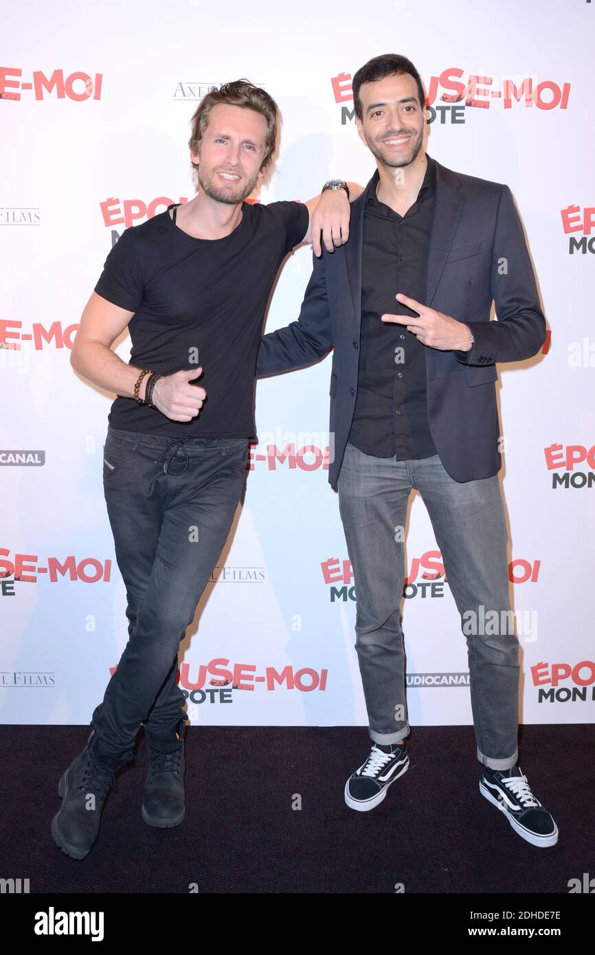 Philippe Lacheau et Tarek Boudali assistent a la premiere du film  Epouse-Moi Mon Pote a