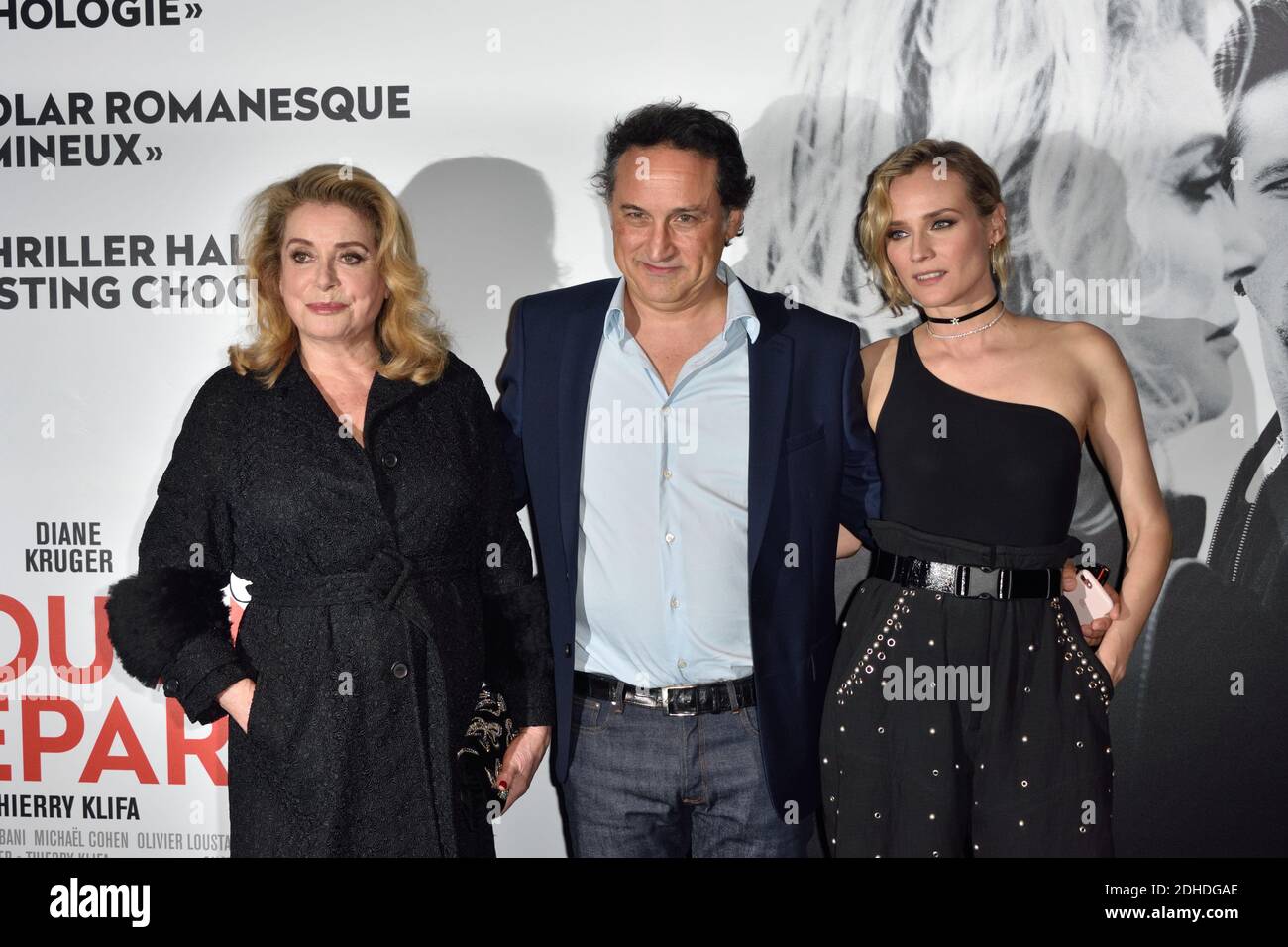 Diane Kruger, Thierry Klifa, Catherine Deneuve attend the premiere for